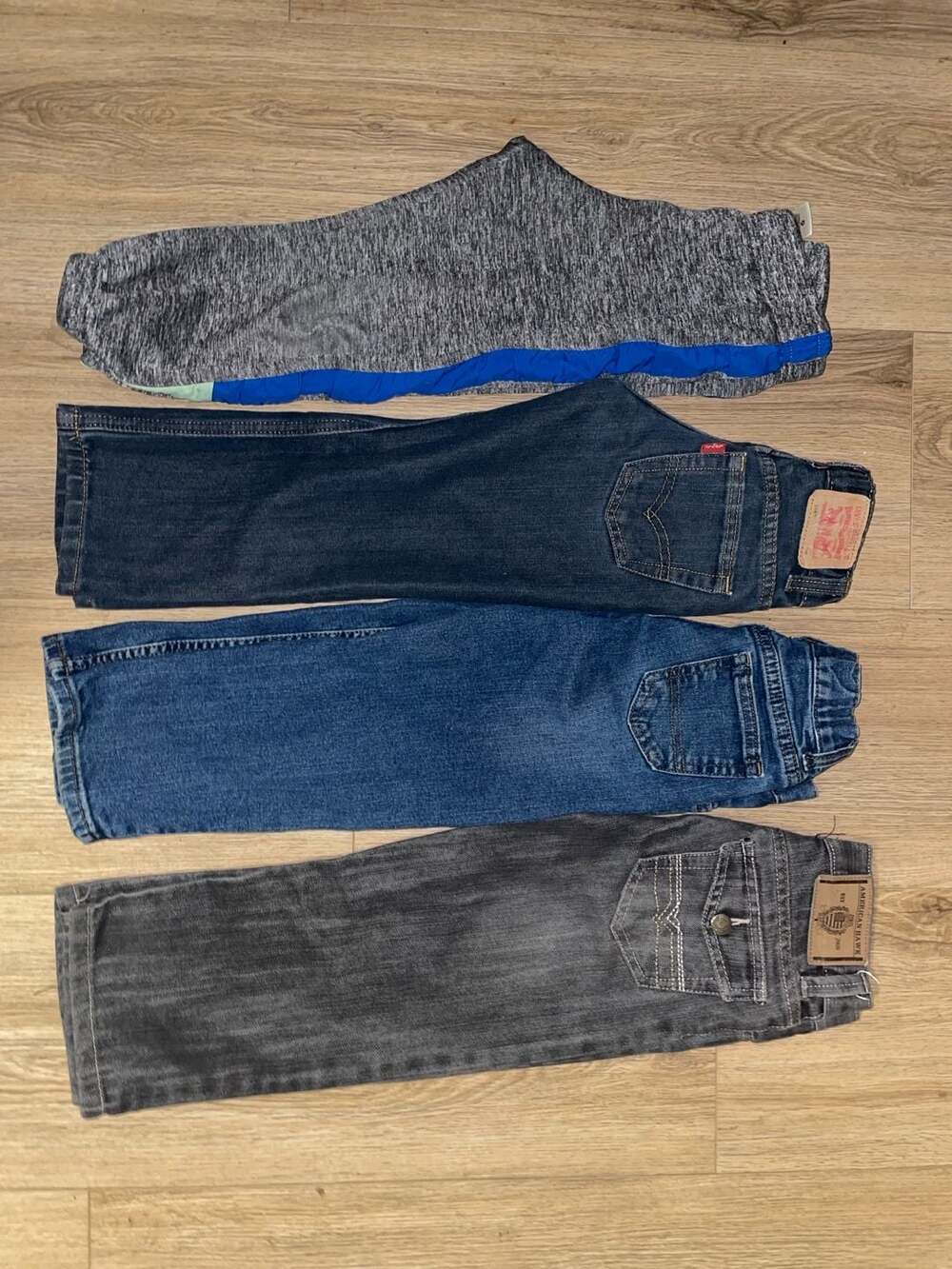 Lot of 4 Boys Pants Size 5 Levi's American Hawk Wonder Nation